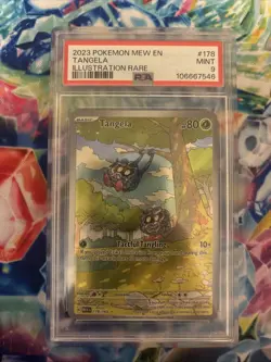 Pokemon TCG Tangela Scarlet & Violet Holo Illustration Rare Psa 9 - Image 1