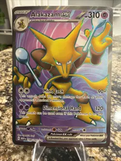 Pokemon TCG Alakazam EX 188/165 Scarlet & Violet 151 Ultra Rare - Image 1