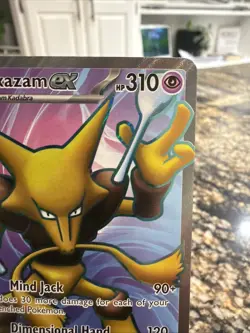 Pokemon TCG Alakazam EX 188/165 Scarlet & Violet 151 Ultra Rare - Image 3