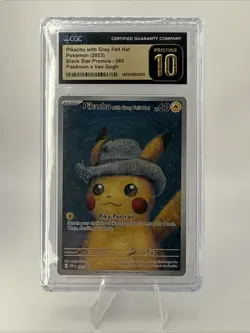 Pokemon TCG: Pikachu with Grey Felt Hat (2023) Van Gogh Promo - CGC Pristine 10 - Image 1