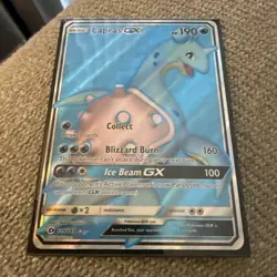 Lapras GX Full Art Rare - 139/149 Sun & Moon Base Set - Pokemon TCG - Mint/NM - Image 1