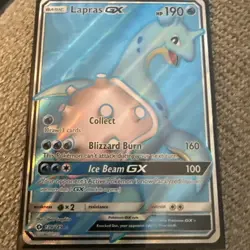 Lapras GX Full Art Rare - 139/149 Sun & Moon Base Set - Pokemon TCG - Mint/NM - Image 2