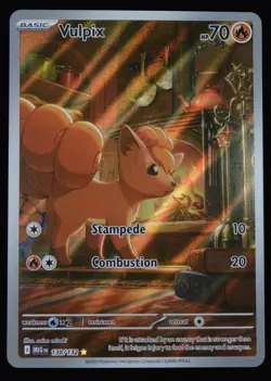 Vulpix 138/132 Me01: Pokemon Mega Evolution Illustration Rare Holo- NM - Image 1