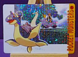 POKEMON POCKET MONSTERS VENDING PRISM STICKER 18 LAPRAS - Image 1