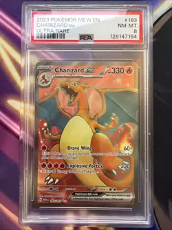 PSA 8 Pokemon TCG Charizard ex Scarlet & Violet-151 183/165 Holo Ultra Rare - Image 1