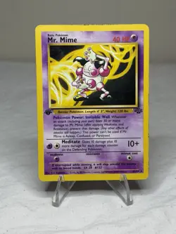 Mr. Mime 22/64 Pokemon Jungle Rare Non-Holo Rare Vintage 1st Edition MP/HP - Image 1