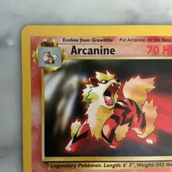 💥 ARCANINE 2000 Pokemon TCG Black Star Promo # 6 Vintage Rare Non Holo - Image 2