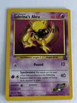 Pokemon TCG Sabrina's Abra Wotc Promo 19/53 Promo Regular 2000 English - Image 1