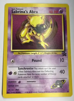 Pokemon TCG Sabrina's Abra Wotc Promo 19/53 Promo Regular 2000 English - Image 4