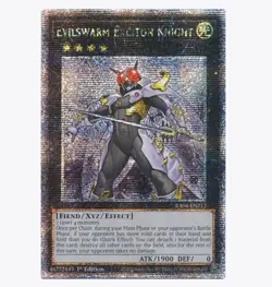 Evilswarm Exciton Knight RA04-EN212 Quarter Century Secret Rare QCR NM Yugioh - Image 1