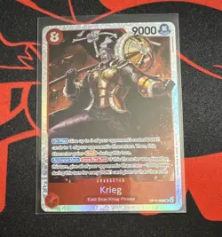 One Piece CCG Krieg Character Card OP15-008 Rush Holo 9000 Power Cost 8 - Image 1