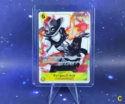 One Piece Three Brothers Portgas D Ace Super Rare Alt Art ST13 011 Yellow - Image 2