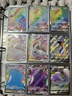 Pokemon Card Collection Binder Mega Charizard, Lucario, Shinys, GX, Rainbow NM!! - Image 2