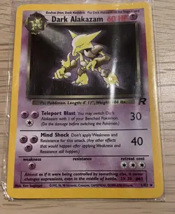 Dark Alakazam Team Rocket Holo Rare Pokemon Card 1/82 - Image 1