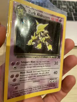 Dark Alakazam Team Rocket Holo Rare Pokemon Card 1/82 - Image 3