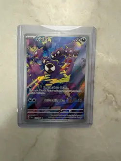 Pokemon TCG Gastly Illustration Rare IR Holo Card 177/162 Temporal Forces - Image 3