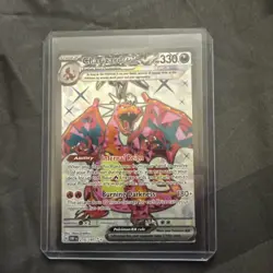 Charizard EX 215/197 Ultra Rare 2023 Pokemon Obsidian Flames Full Art Card NM+ - Image 1