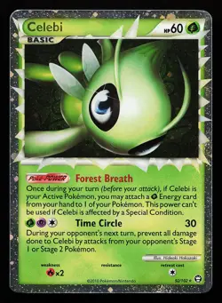 Celebi (Prime) 92/102 Ultra Rare Triumphant Pokemon Card - Image 1
