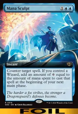 Mana Sculpt ** FOIL EXTENDED ART ** #319 - Secrets of Strixhaven - NM MTG - Image 1