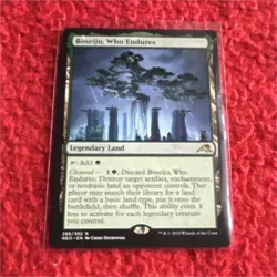 Wizards of the Coast Boseiju, Who Endures Borderless Foil Rare Land 266 2022 - Image 1