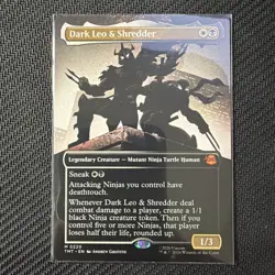 Dark Leo & Shredder (Borderless) Teenage Mutant Ninja Turtles Foil - Image 1