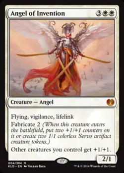1 x Angel of Invention - Foil - Kaladesh - Moderate Play - MTG - Image 1