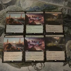 MTG Aetherdrift • Borderless Foil Lands Lot ☆ 6 - Image 1