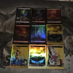 MTG Aetherdrift • First-Place Foil Lands & Full Art Lands Lot ☆ 9 - Image 1