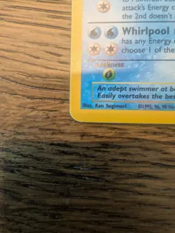 Pokemon Poliwrath Holo Rare Base Set 13/102 1999 English TCG - Image 4