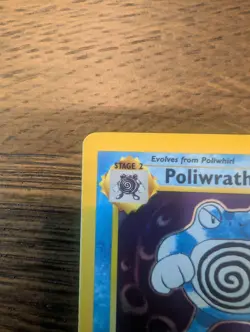 Pokemon Poliwrath Holo Rare Base Set 13/102 1999 English TCG - Image 5