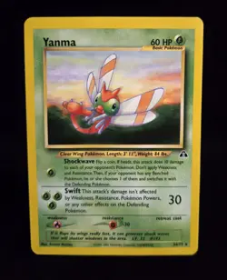 Pokemon TCG - YANMA - 36/75 - RARE - UNLIMITED - NEO DISCOVERY 2001 - WOTC - HP - Image 1