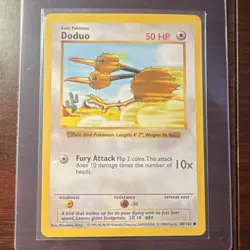 Pokemon Doduo 048/102 Base Set Shadowless Common Regular English 50 HP Card - Image 1