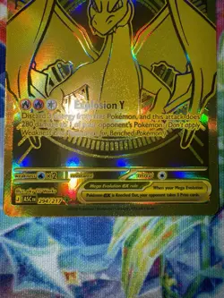 Mega Charizard Y EX 294/217 Gold Hyper Rare, Ascended Heroes, Pokemon TCG (NM) - Image 3