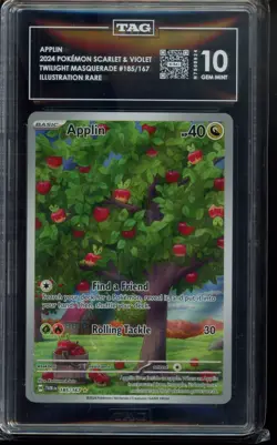 TAG 10 - 2024 Applin 185/167 Sv06: Twilight Masquerade Holo Pokemon - Image 1