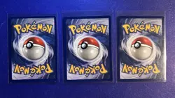 Vintage Pokemon Gastly Haunter Gengar Lot x3 Fossil 1999 English Unlimited - Image 2