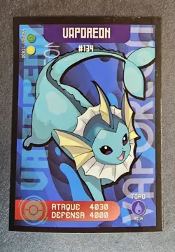 VAPOREON - POKEMON TCG POKEDEX EDITION EEVEE EVOLUTION FOIL CARD - Image 1