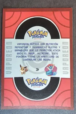 VAPOREON - POKEMON TCG POKEDEX EDITION EEVEE EVOLUTION FOIL CARD - Image 2