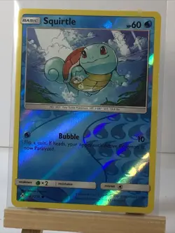 Pokemon Squirtle Reverse Holo Common # 33/214 - Unbroken Bonds - LP - Image 2