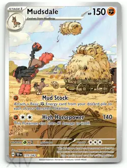 Mudsdale 175/162 Pokemon Temporal Forces Illustration Rare - Image 1