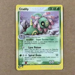 Cradily 3/100 Holo Rare Pokemon TCG Sandstorm 2003 - Image 1