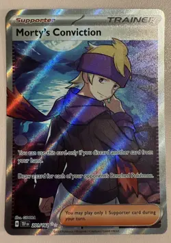 Pokemon TCG Morty's Conviction 201/162 SV05: Temporal Forces Holo - Image 1