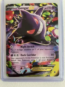 Pokemon Gengar EX XY Phantom Forces 34/119 Ultra Rare Holo 170 HP - Image 1