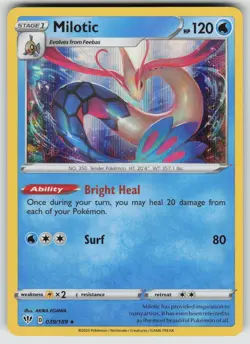 Milotic 039/189 Holo Rare Darkness Ablaze Pokemon Holo Near Mint - Image 1