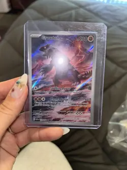 Pokemon Groudon 199/182 Paradox Rift Holo Illustration Rare Magma Purge 60x - Image 2