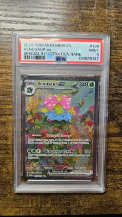 Pokemon Venusaur ex 198/165 Scarlet & Violet Holo Illustration Rare PSA 9 - Image 1