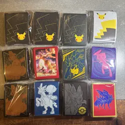 Pokemon Team Up ETB Sleeves Mew Pokemon Center Celebration Charizard Sealed X12 - Image 1