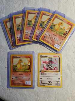 Charmander 046/102 Base Set Unlimited Lightly Played Pokemon TCG - Image 1