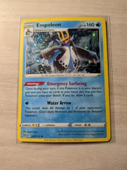 Empoleon - (Cosmos Holo) Holo Rare Pokemon TCG: Brillian Stars 037/172 LP/NM - Image 1