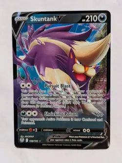 Skuntank V 108/195 Swsh12 - Pokemon Silver Tempest - Near Mint Holo Ultra Rare - Image 1