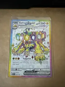Pokemon Stellar Crown Galvantula ex 159/142 Ultra Rare NM - Image 1